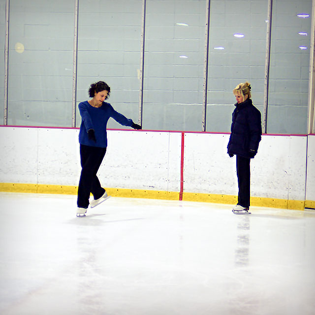 Private coaching with trained figure skating coaches